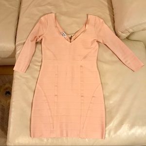 Bebe nude pale blush dress size s
